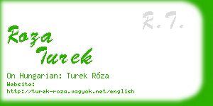 roza turek business card